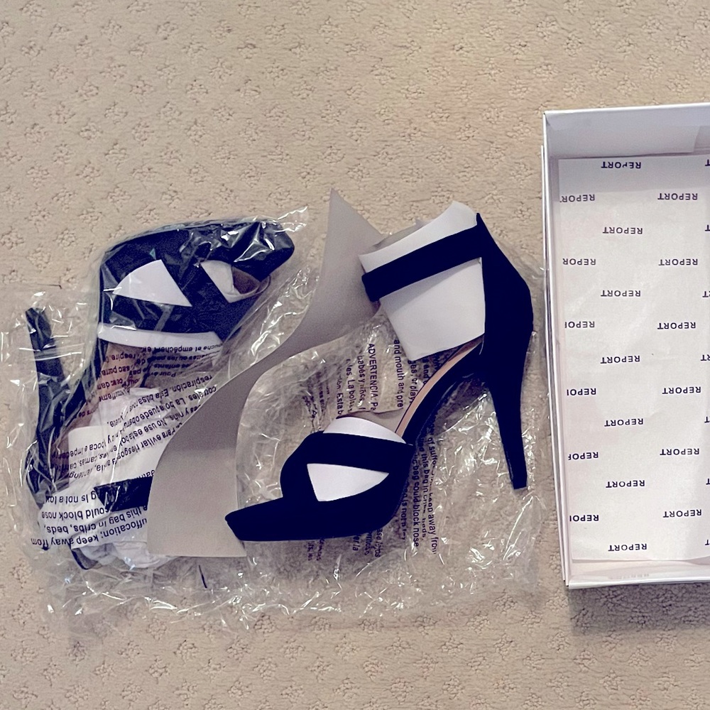 Stiletto black sandals (Francesca's)
